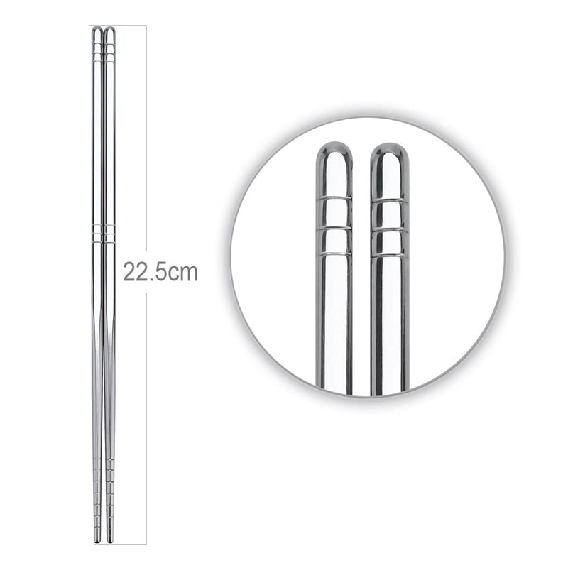 Bộ 5 đôi đũa inox SUS 304 thép không gỉ
