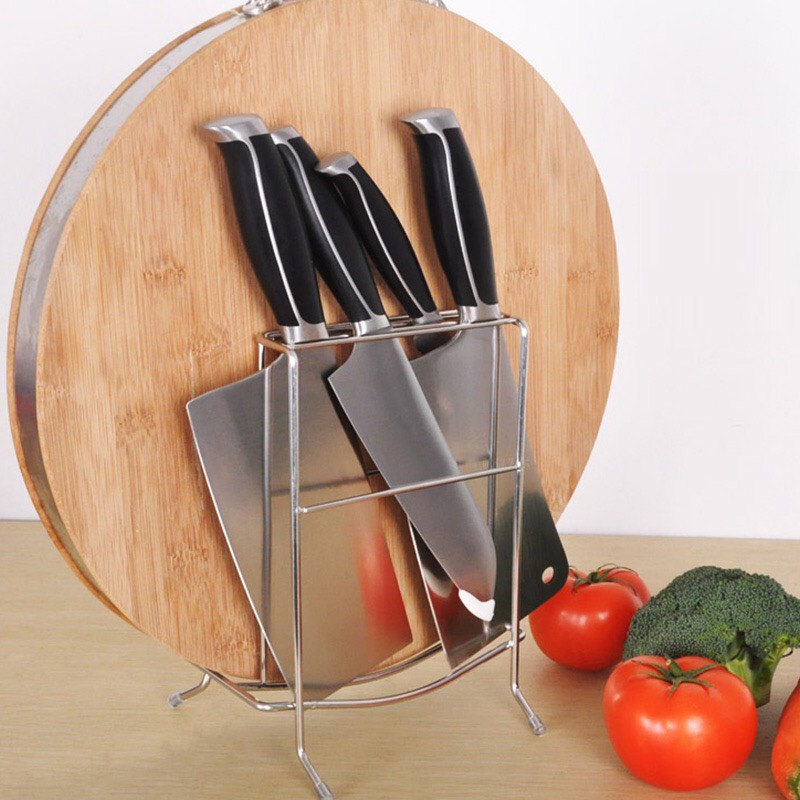 Kệ cài dao thớt 2 tầng, giá cài dao thớt loại mới inox bền đẹp,Kệ đựng dao thớt nhà bếp,,Kệ cài dao,