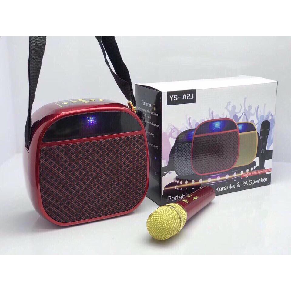 [HCM]LOA MINI KARAOKE KÈM MICRO KHÔNG DÂY YS-A23