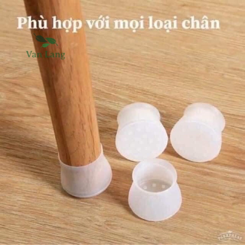 4 Miếng silicon bọc chân ghế, silicon bọc chân bàn ghế