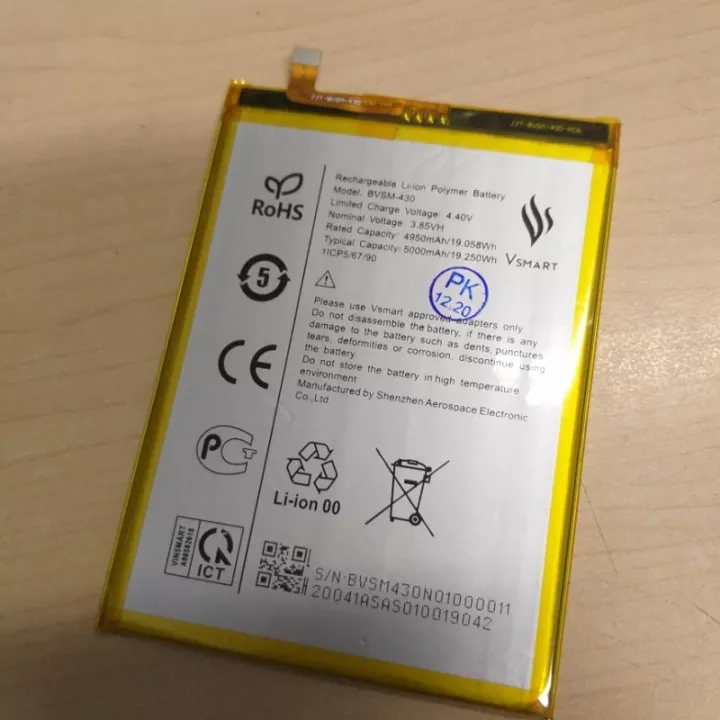 Pin vsmart live 4 v640 / bvsm-430 zin mới 100% bh 1 đổi 1