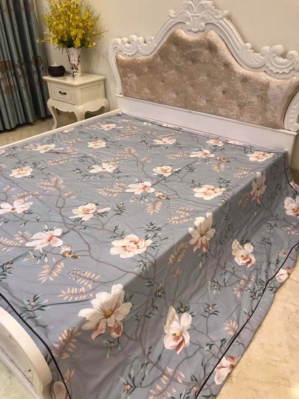 CHĂN LỤA ĐẮP MÙA HÈ THU siêu mềm, nhẹ, êm, mát kích thước 2mx2.3m
