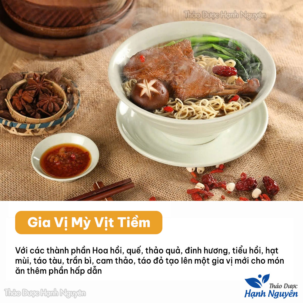 Gia vị mì vịt tiềm Hồng Kong, gói gia vị tiềm vịt đầy đủ, thơm ngon, tiện lợi