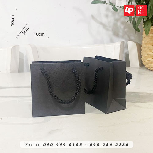 01 TÚI KRAFT ĐEN 120GSM - NHIỀU SIZE