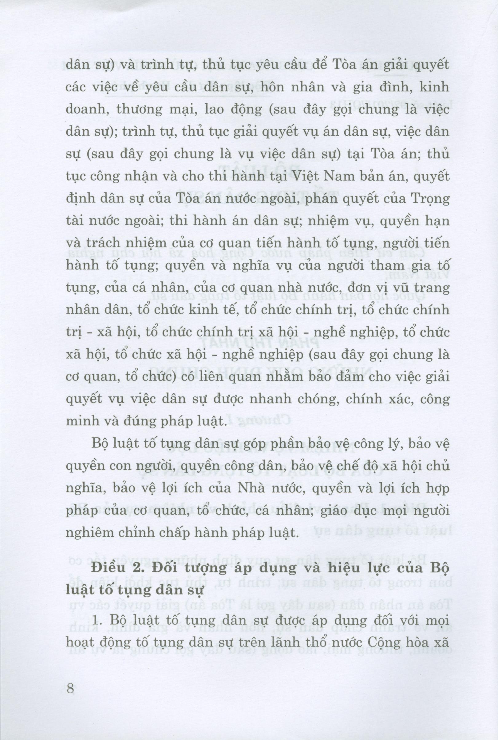 Bộ Luật Tố Tụng Dân Sự (Hiện Hành) (Sửa Đổi, Bổ Sung Năm 2019)