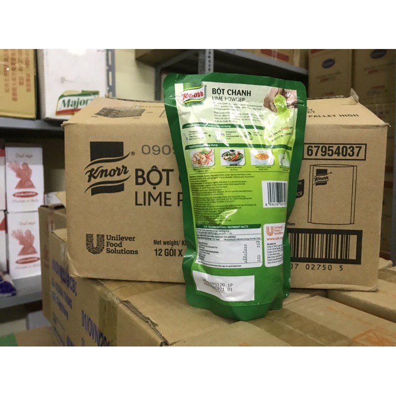 Thùng bột chanh Knorr 12 gói 400g