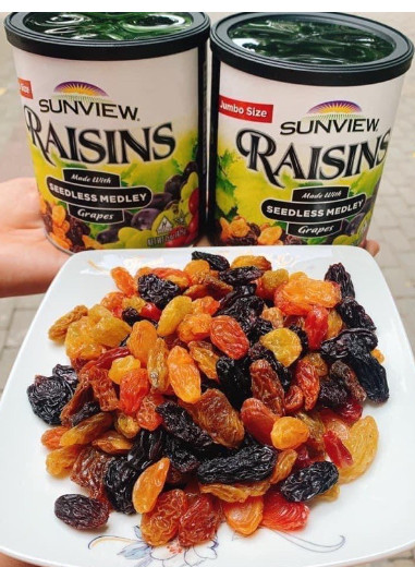 nho khô raisins hộp 425g