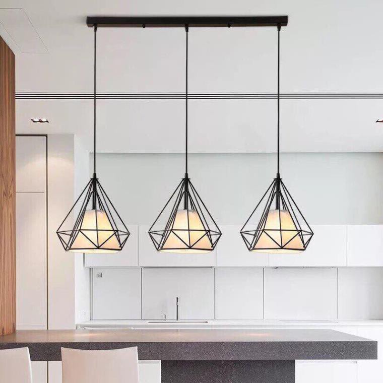 [Chất lượng] Bộ 3 đèn thả kim cương - tặng bóng led
