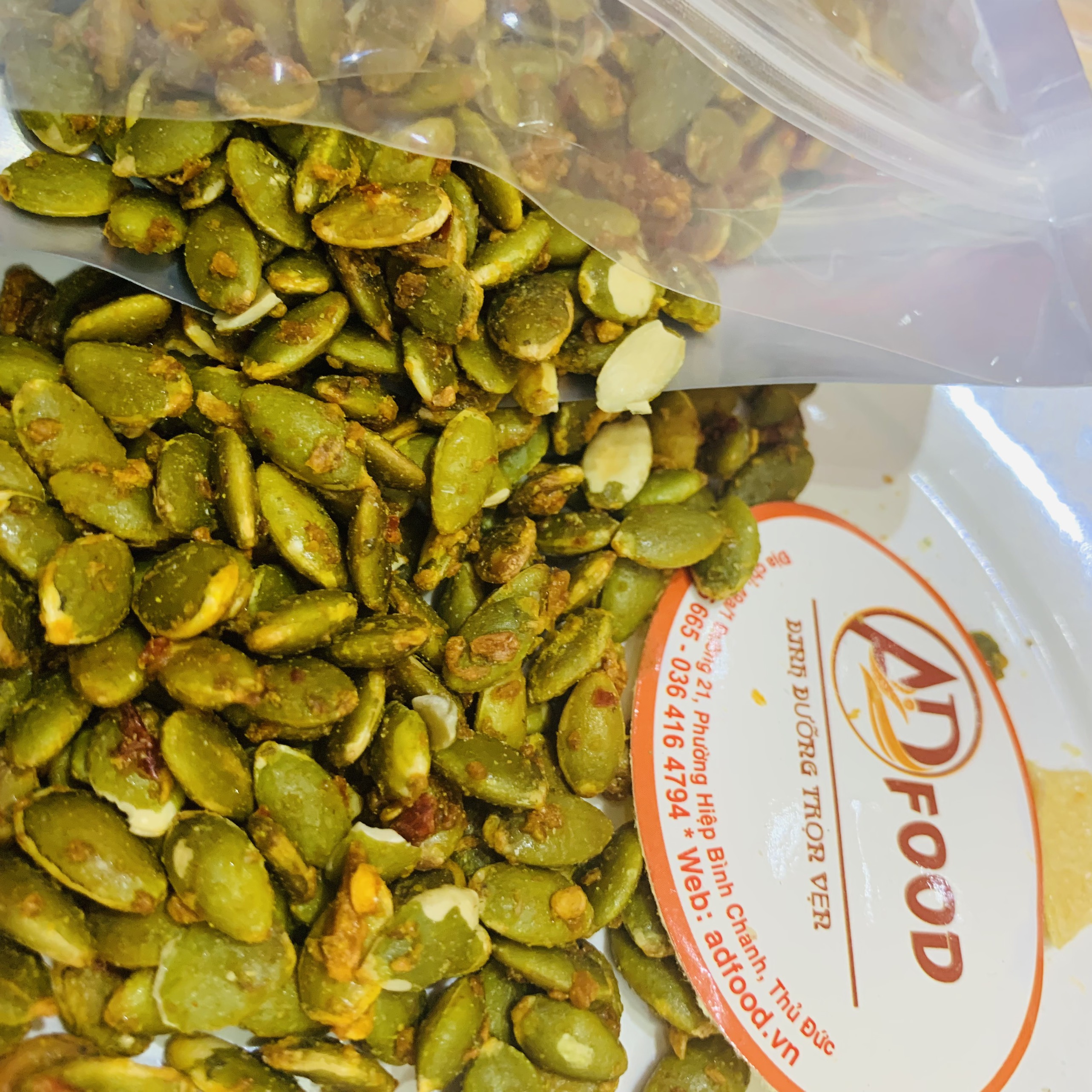 1kg nhận bí xanh sấy bơ tỏi