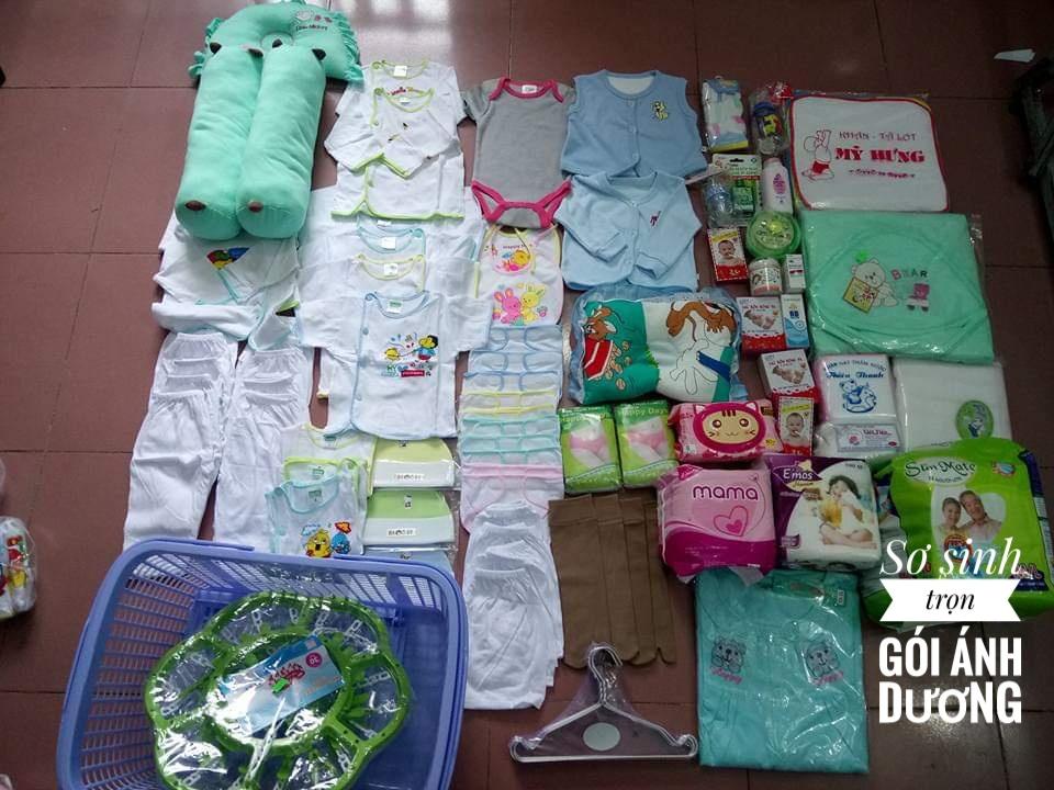 [HCM]combo đồ dùng đi sanh 48 món (y hình )