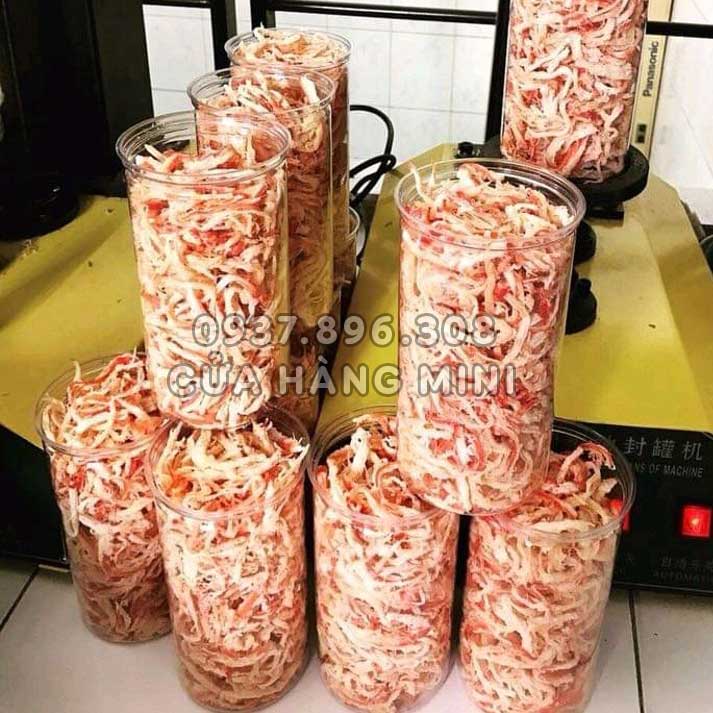 Khô Mực Xé Sợi Hấp Nước Dừa Hủ Như Hình (~250g Gồm Hủ)