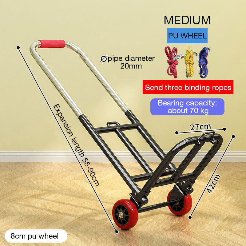 【Huieson】Nhỏ Gia Đình Xe Đẩy Gấp, Xe Đẩy Gấp, Xe Đẩy Mua Sắm Xách Tay, Xe Đẩy Gấp, Xe Đẩy Gấp