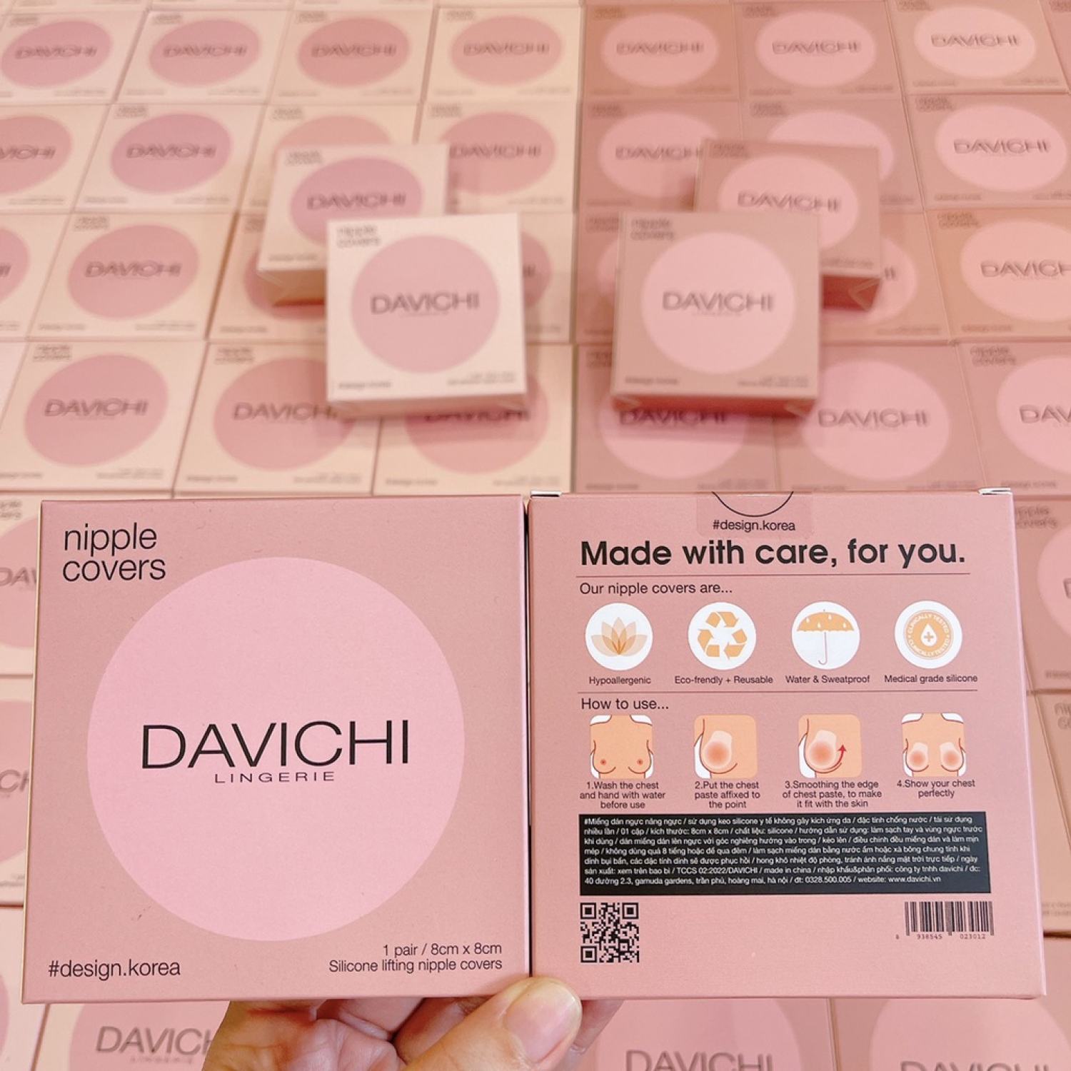 [Tặng Quà🎁 KHỦNG] Miếng Dán Ngực Davichi Dán Ngực Silicon Sinh Nhiệt Tự Thân