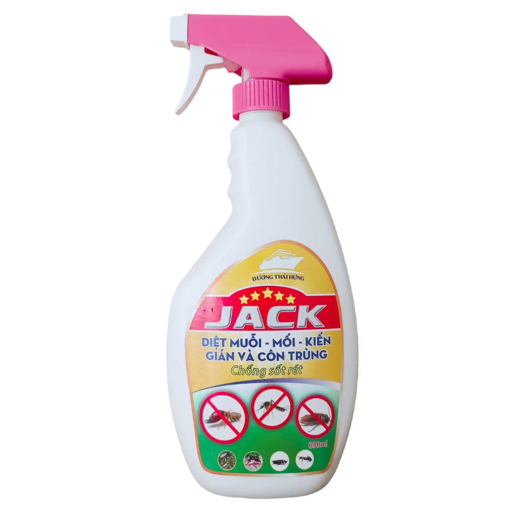 Diệt côn trùng JACK đa năng - Chai 650ml - Diệt mối, Diệt kiến, Diệt gián hiệu quả an toàn