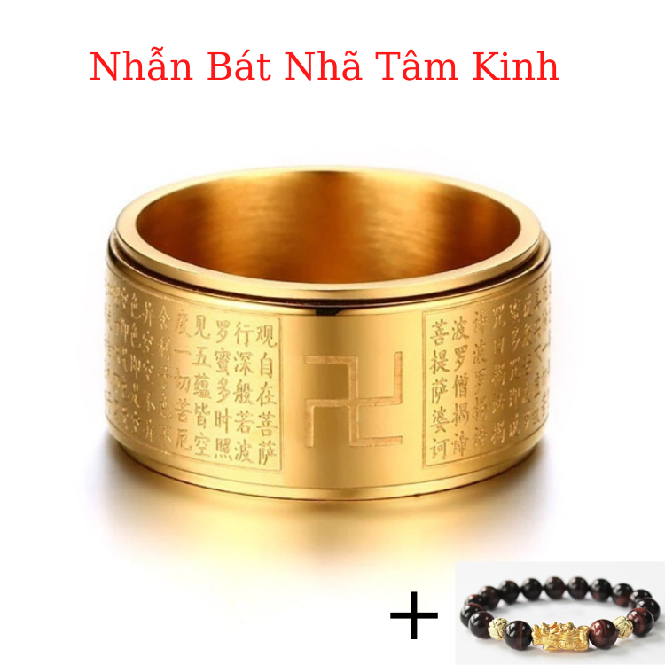 (Tặng vòng tỳ Hưu) Nhẫn Bát Nhã Tâm Kinh