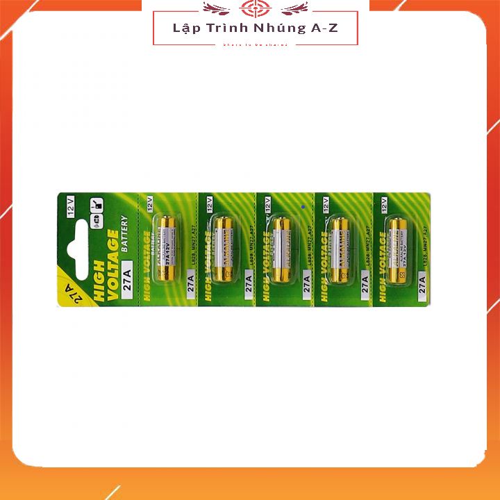 [Lập Trình Nhúng A-Z][G7] Pin 12V 27A/23A Alkaline Dùng Cho Điều Khiển