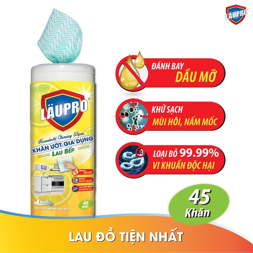Khăn ướt đa năng Laupro