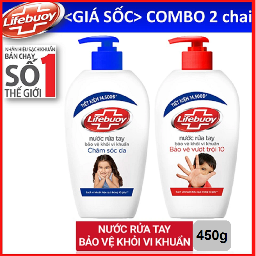 Nước rửa tay lifebuoy chai 450g