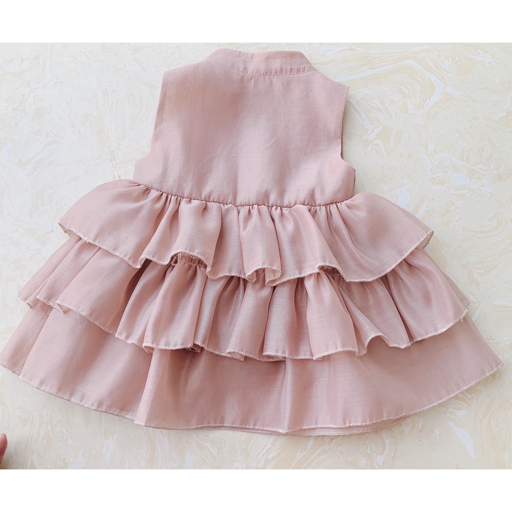 Đầm xòe 3 tầng dành cho bé gái