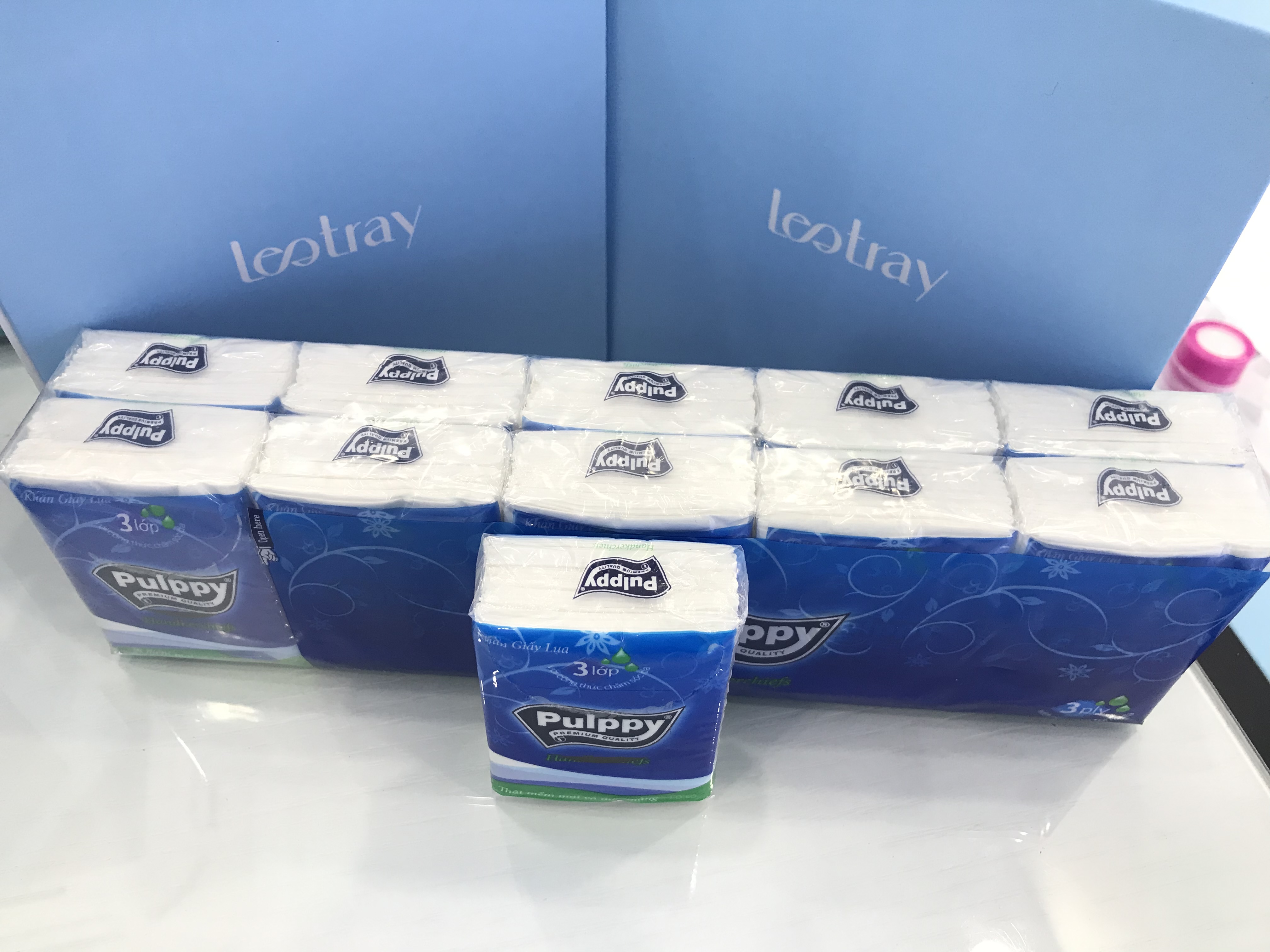 Khăn giấy lụa Pulppy Compact 3 lớp 10 gói