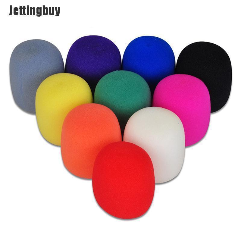 Jettingbuy 10 Colors Handheld Microphone Mic Grill Windshield Wind Shield Sponge Foam Cover