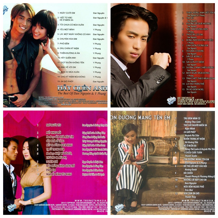 [MDCD] Bộ 4 Đĩa CD Đan Nguyên Y Phụng Hoàng Thục Linh Băng Tâm