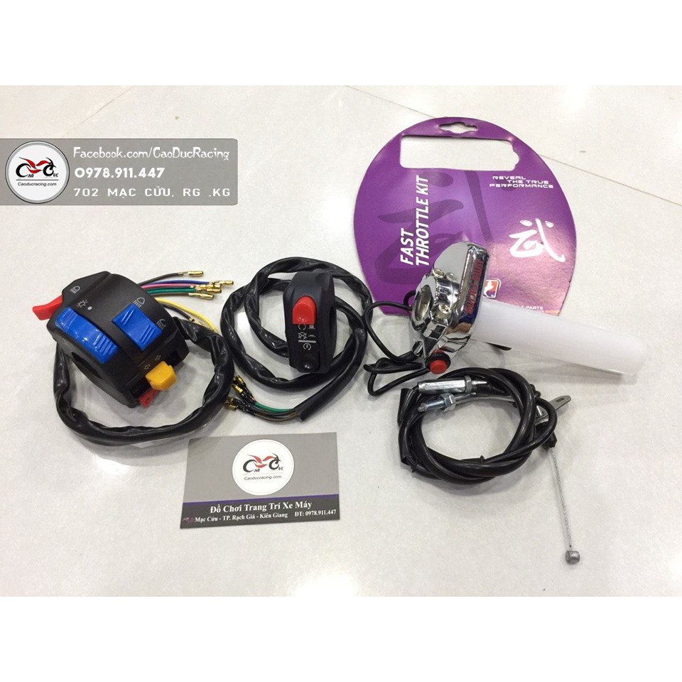 Combo 3 món Cùm tăng tốc Uma  cùm CT FZ  Cùm CT on off