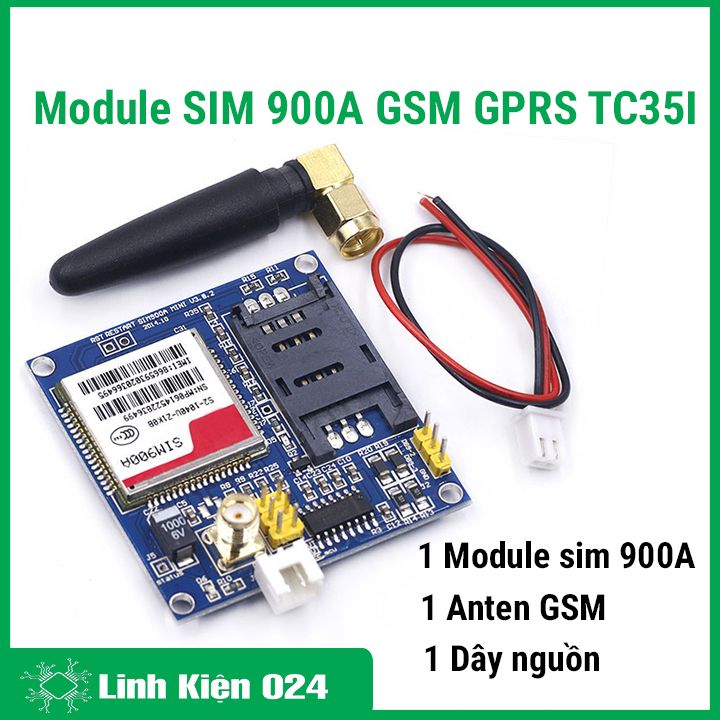 Module sim 900a gsm gprs tc35i tích hợp khe sim