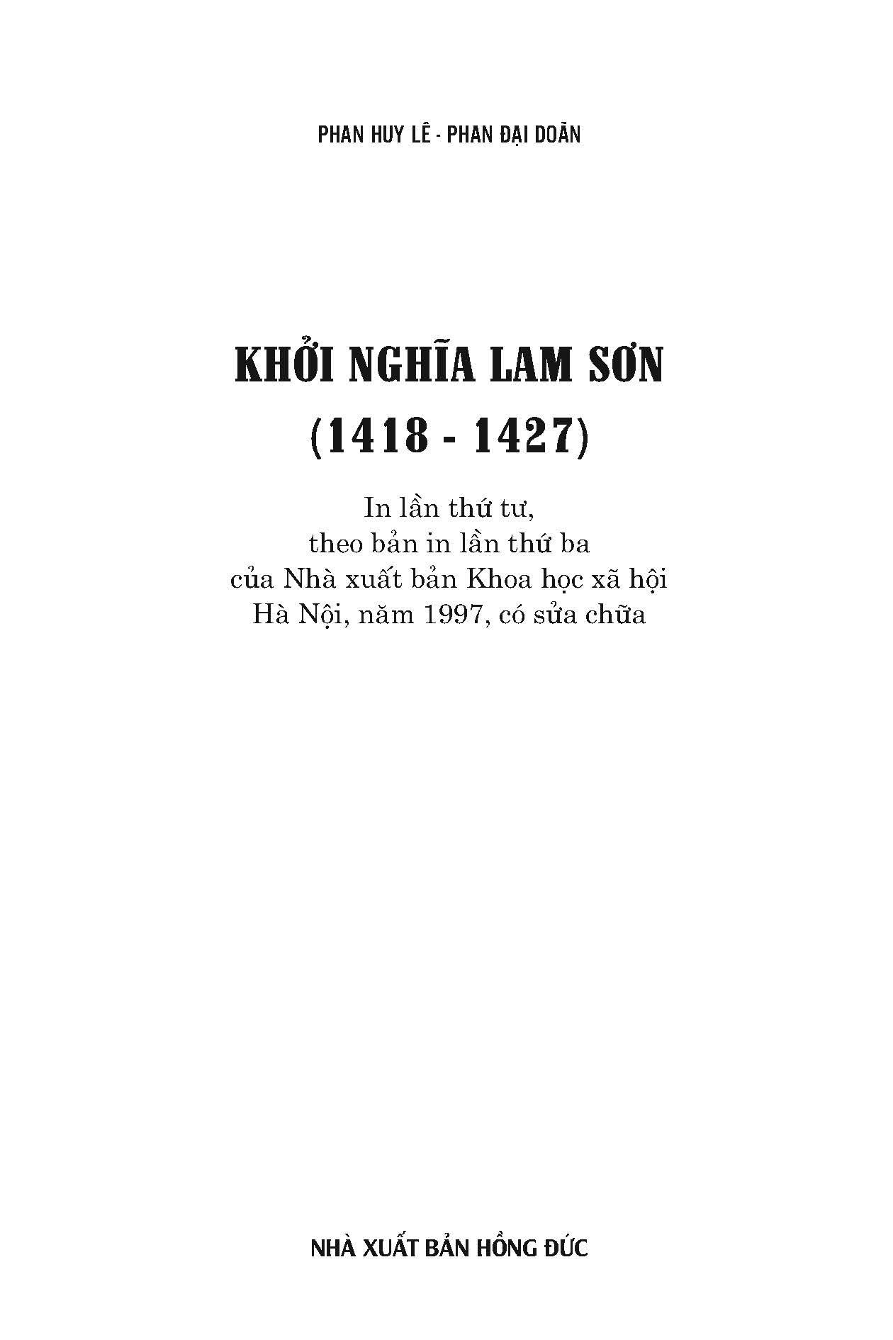 Khởi Nghĩa Lam Sơn (1418-1427)