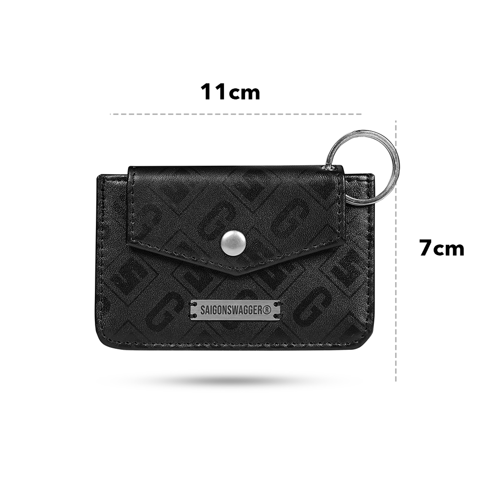Ví Đựng Thẻ, Móc Khoá Da Thật SAIGON SWAGGER® ECLIPSE FLAP CARD KEYCHAIN