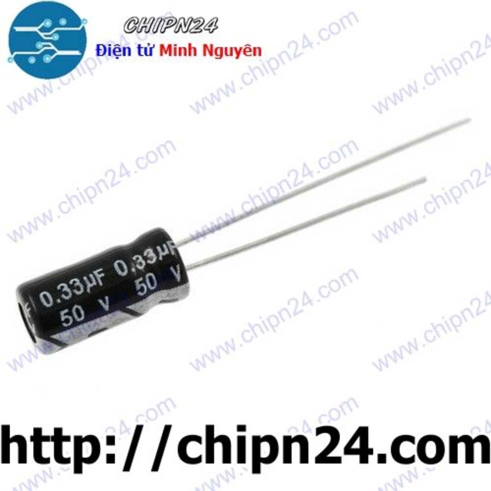[25 con] (G45.3) Tụ hóa 0.33uF 50V (5x11mm)