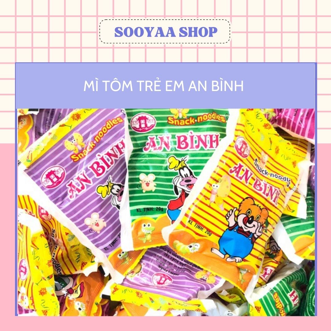 Mì Tôm Trẻ Em An Bình- Đồ ăn vặt Sooyaashop
