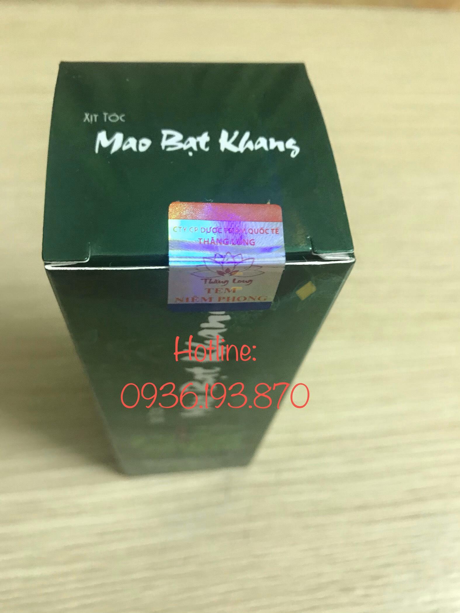 TINH DẦU HACO: XỊT TÓC MAO BẠT KHANG