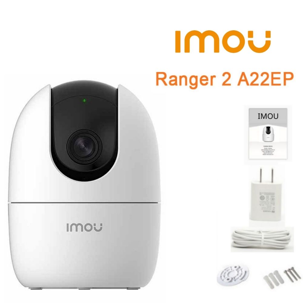 (24 months warranty-128GB memory card option) IU wireless WiFi IP A22 722ep Ranger 2 full HD 360 degree rotation, 2-way talk, motion alarm, human detection-24 months warranty
