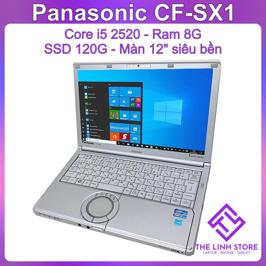 Laptop Panasonic CF-SX1 màn 12 inch có Webcam - Core i5 Ram8G