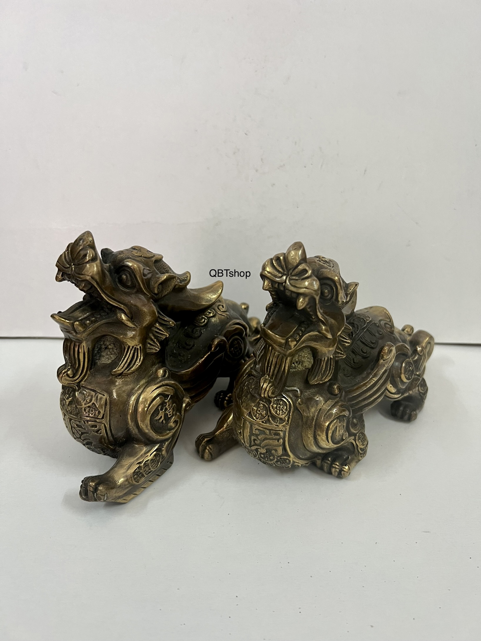 Cặp tỳ hưu trung bằng đồng