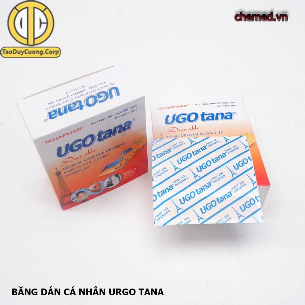 Băng dán cá nhan Urgo Tana {hộp 100 miếng + 2 }