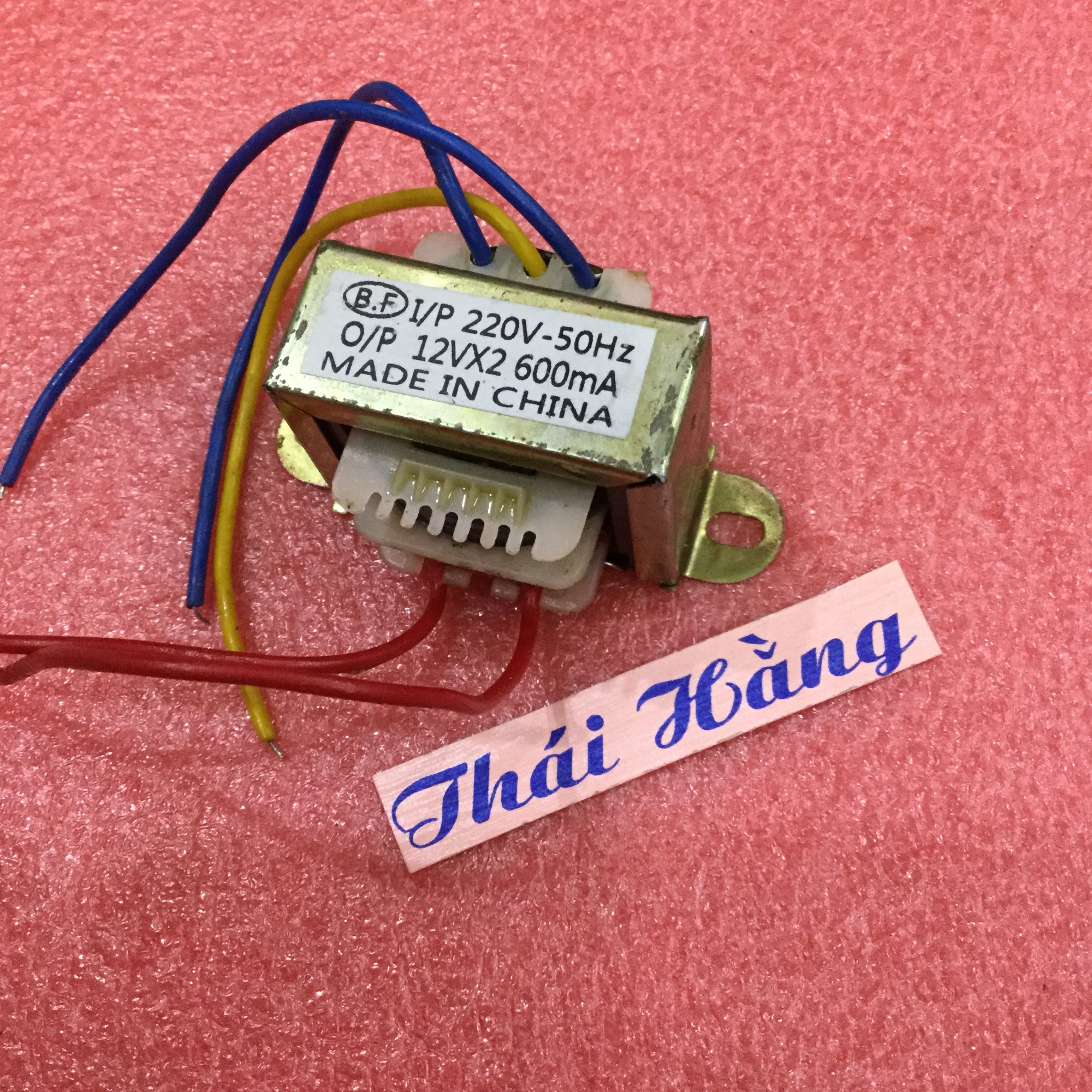Biến áp nguồn đối xứng 600 MA 12Vx2 (1 chiếc)