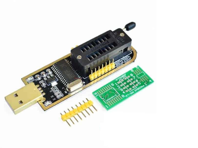 Máy nạp rom mini, CH341A 24 25 usb, CHƯA CÓ CHÂN ĐẾ