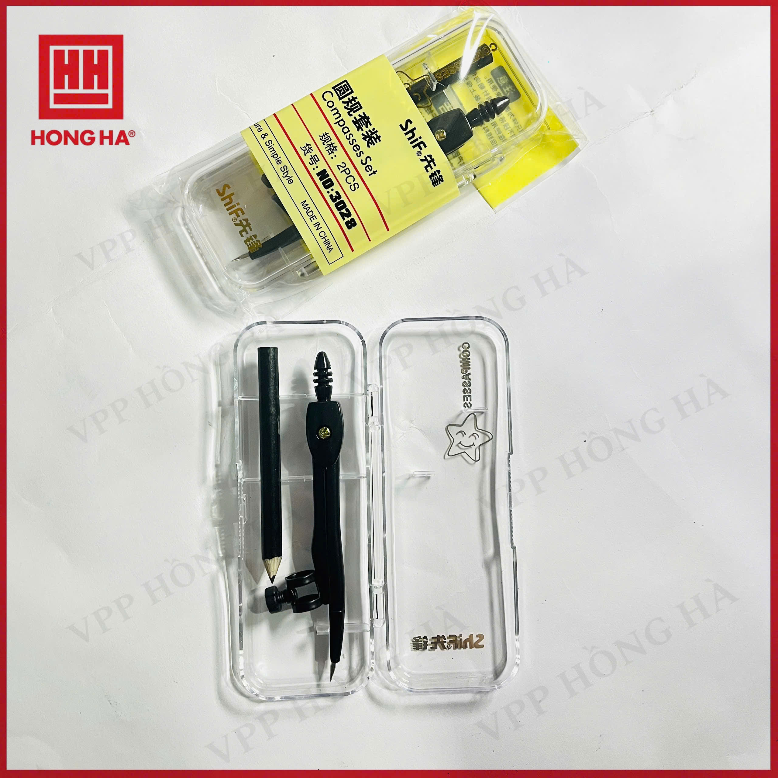 Compa chì gỗ (CP-3028) màu đen