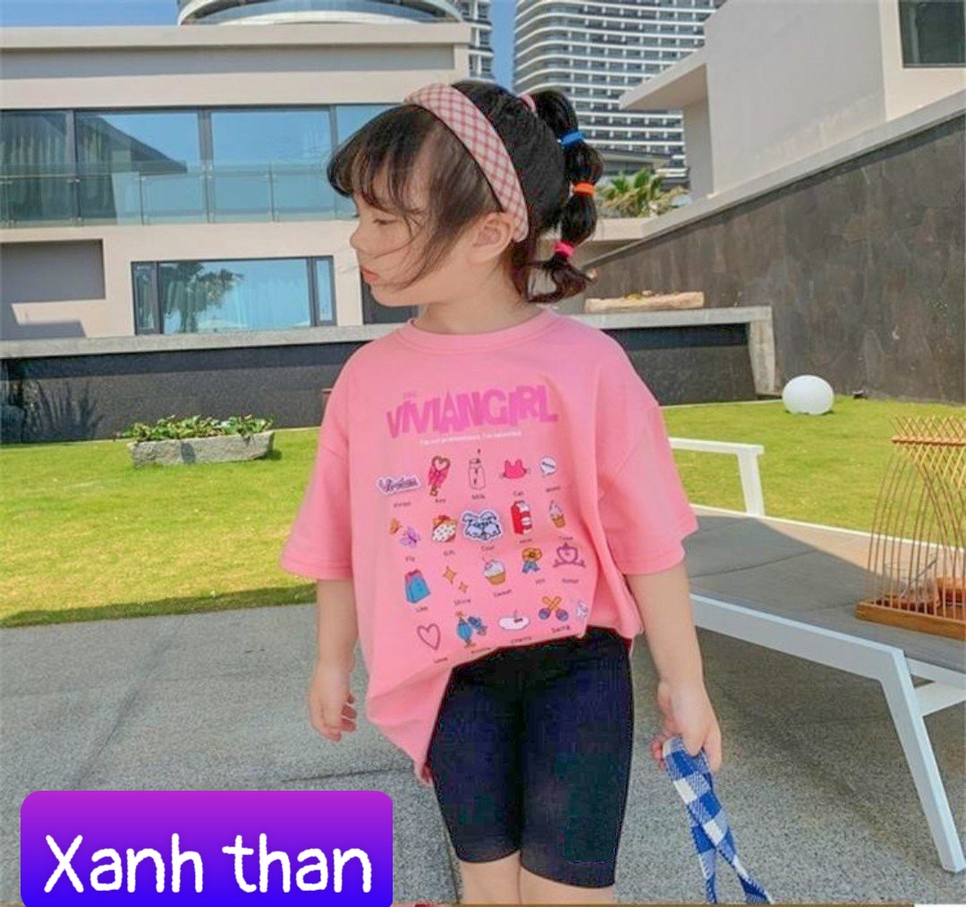 Quần legging bé gái thun tăm siêu co giãn 12-45kg mamikid