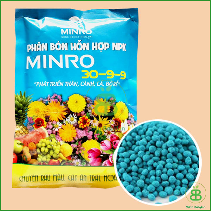 200Gr Phân Bón NPK Phát Triển Thân Lá Cành MINRO 30-9-9