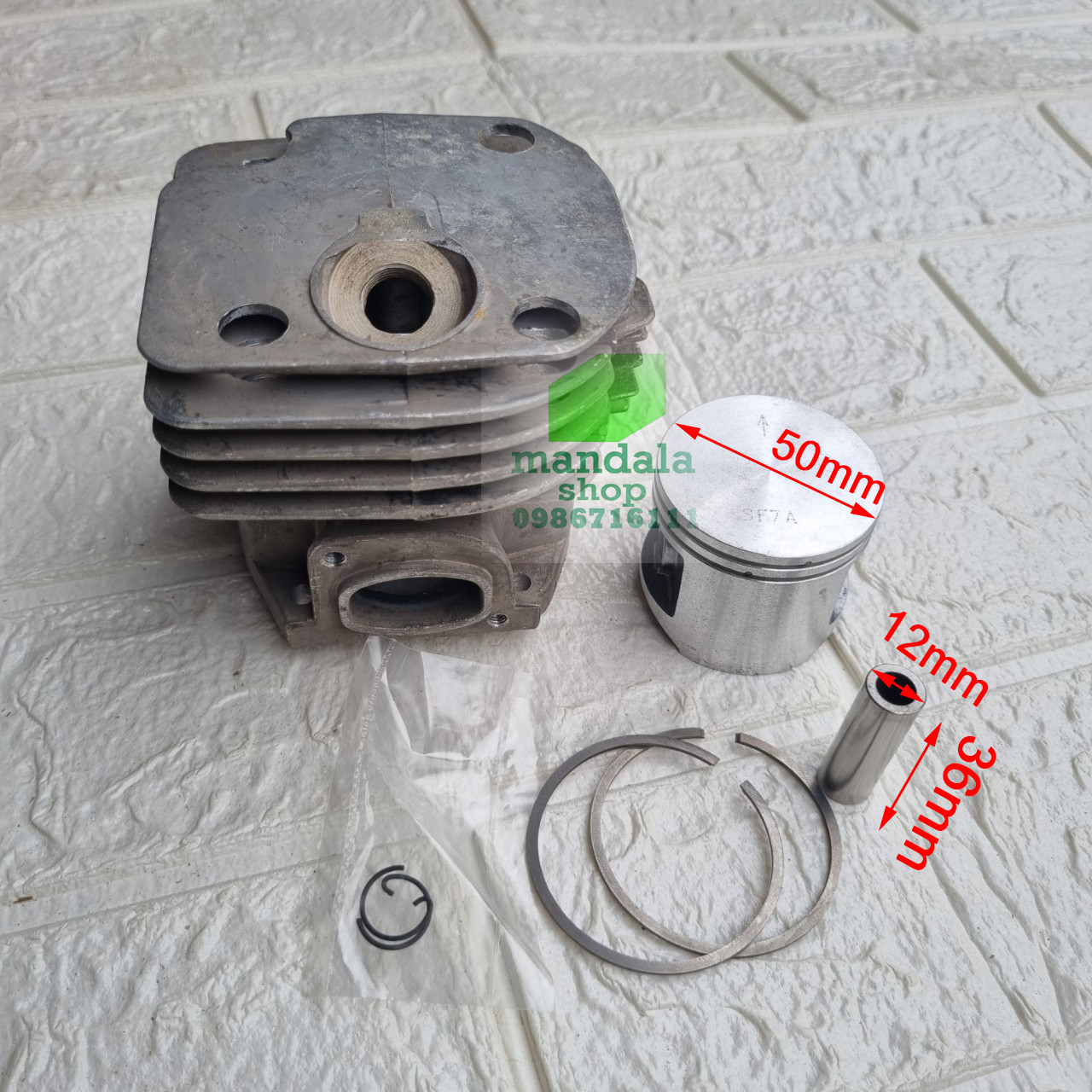 Bộ hơi - bộ nòng máy cưa xăng 372 XP Husqvarna