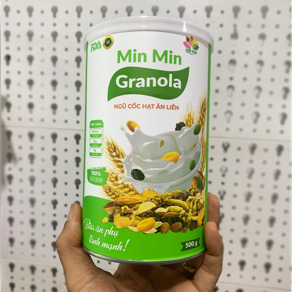Ngũ cốc hạt ăn liền Min Min Granola 500gr