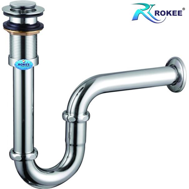 Bộ xả chậu rửa mặt lavabo Rokee - R331 (Trắng bạc)