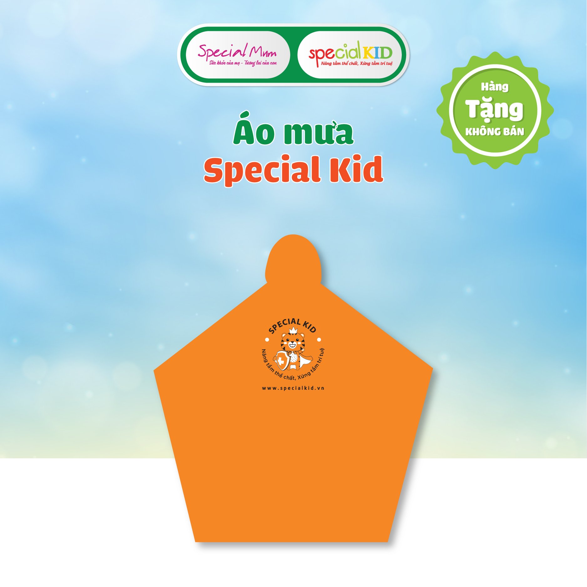 [QUÀ TẶNG KHÔNG BÁN] 🎁 Áo mưa cánh dơi 🎁 Chất liệu Cao Cấp [ Special Kid ]