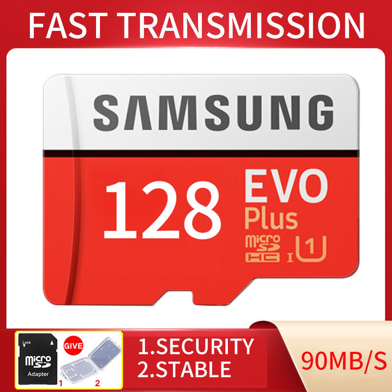 Thẻ nhớ MicroSDXC Samsung Evo Plus 128GB UHS-I U3 4K 100MB/s (Đỏ)