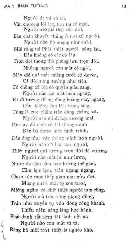 Sách Ma Y Thần Tướng Diễn Ca
