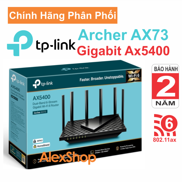 [Chính Hãng] Phát WiFi 6 Tp-Link Archer AX73 AX5400 Gigabit