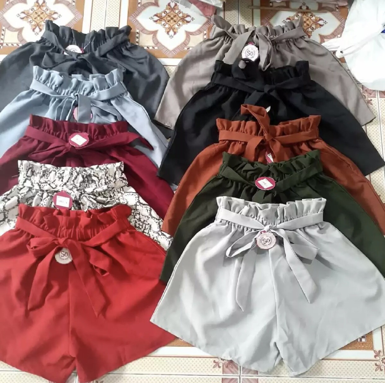 Quần giả váy nữ, quần cột nơ chất vải kaki mềm mịn from rộng thoáng mát thời trang